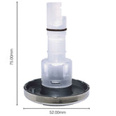 Directional Jet Small/2 Inch for Bellagio Genova, Torina, Verona, Milano 2 Brow design, Grey/Silver - White Push Fit (1.1.B1.0250+1.1.B1.0255)